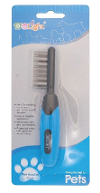 Купить СКИДКА delight расческа разнозубая для собак и кошек