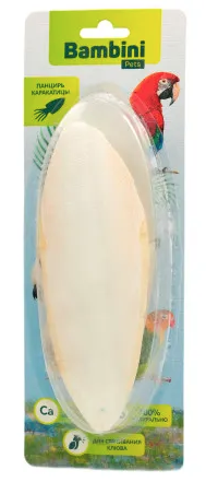 Купить bambini pets лакомство панцирь каракатицы для крупных попугаев