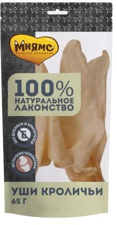 Купить Мнямс лакомство для собак Уши кроличьи
