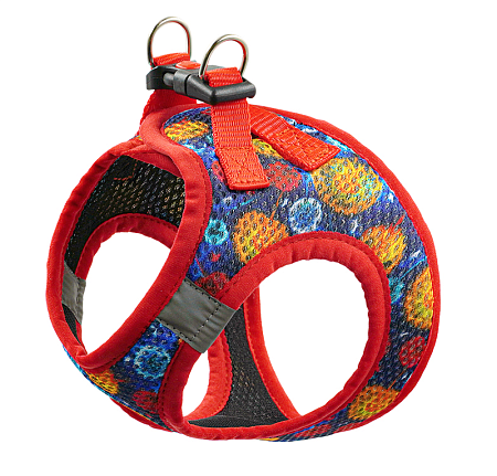 Купить art line шлейка жилет для собак капрон сетка с принтом ОДУВАНЧИКИ