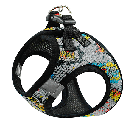 Купить art line шлейка жилет для собак капрон сетка с принтом ГРАФФИТИ
