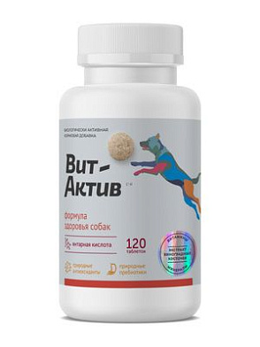 Фармакс Вит-Актив мультикомпонентная кормовая добавка для собак для иммунитета, формула здоровья
