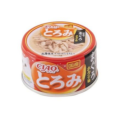 Inaba Тороми консервы для взрослых кошек (куриное филе, тунец магуро со вкусом гребешка)