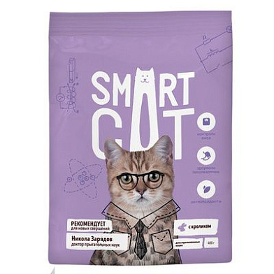 Smart Cat сухой корм для стерилизованных кошек с кроликом