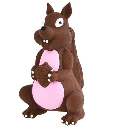 Купить homepet игрушка для собак белка с пищалкой латекс