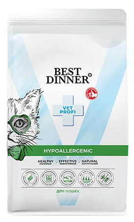 Купить best dinner cat vet profi hypoallergenic сухой корм для кошек при пищевой аллергии