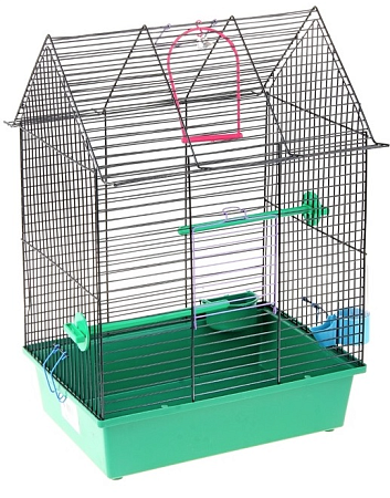 Купить Клетка Вака фантазия-1 для птиц жердочка и поилка