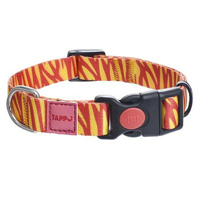 Tappi Сириус амуниция ошейник из стропы для собак, оранжевая
