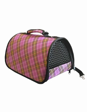 Купить СКИДКА zooexpress сумка-кофр для собак и кошек "Шотландка"