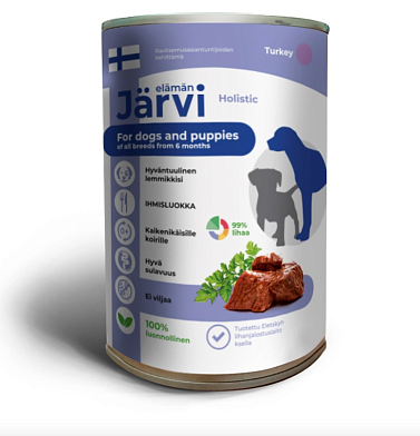 Jarvi полнорационные консервы для щенков и собак всех пород с индейкой