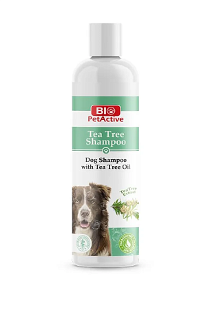 Купить biopetactive ea tree shampoo с маслом чайного дерева для собак