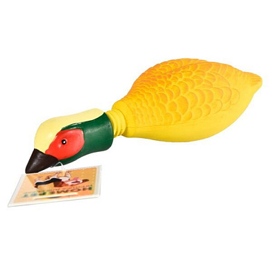 Homepet игрушка для собак утка с пищалкой латекс