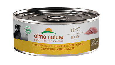 Almo Nature (HFC, Jelly, Chicken Fillet) консервы для собак и щенков с куриным филе в желе