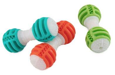 NUNBELL игрушка для собак "Гантель звуковая"