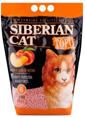 Сибирская кошка наполнитель для кошек тофу персик