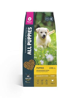 All Dogs Сухой корм для щенков всех пород с курицей