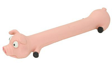 Homepet игрушка для собак: Долговязый поросенок с пищалкой