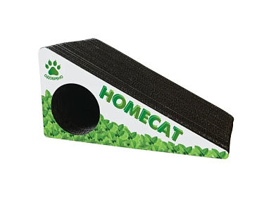 Homecat когтеточка для кошек треугольник малый с кошачьей мятой гофрокартон