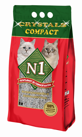 Купить n1 комкующийся наполнитель для кошек "compact"