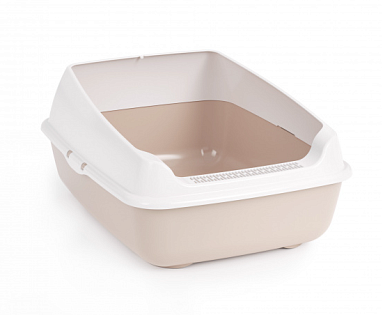 ALTA Лоток для кошек с высокими бортами бежевый