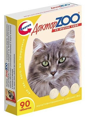ДОКТОР ZOO Мультивитаминное лакомство для кошек (сыр)