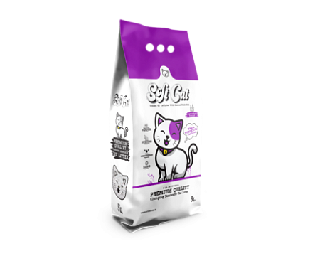 Купить soft cat Комкующийся наполнитель для кошек с ароматом лаванды