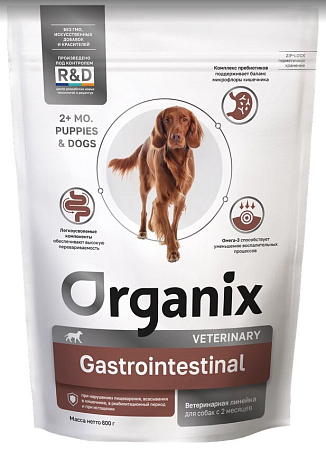 Купить organix vet gastrointestinal сухой корм для взрослых собак всех пород при нарушениях пищеварения