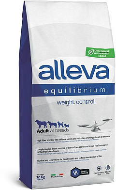 Alleva Equilibrium Weight Control Adult All Breeds сухой корм для взрослых собак всех пород для контроля веса