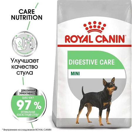Купить royal canin mini digestive care сухой корм для взрослых собак малых пород с чувствительным пищеварением