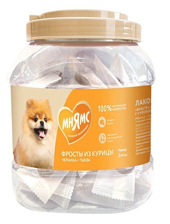 Купить Мнямс лакомство для собак и щенков "Фросты" из курицы