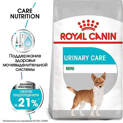 Royal Canin mini urinary care сухой корм для взрослых собак малых пород с чувствительной мочевыделительной системой