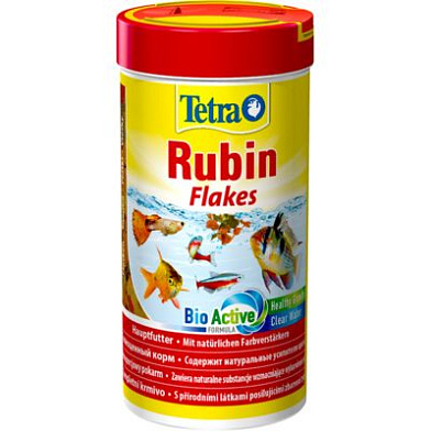 Tetra Tetrarubin Flakes корм для рыб для усиления насыщенности окраса, хлопья