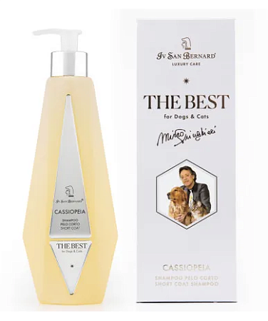 Купить iv san bernard isb the best line cassiopeia шампунь для короткой шерсти с экстрактом акации для собак и кошек