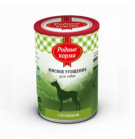 Купить Родные корма Мясное угощение консервы с ягненком для собак