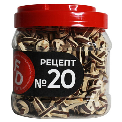 For Dogs лакомство для собак рецепт №20 Узелки из утиного филе и сурими