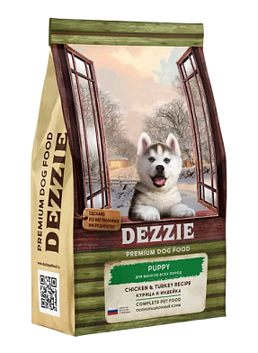 Dezzie Puppy сухой корм для щенков с курицей и индейкой
