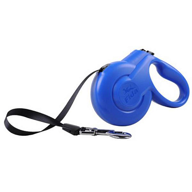Fida STYLEASH стильная рулетка для собак с выдвижной лентой голубая