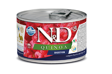 Farmina n&d quinoa digestion lamb mini консервы для собак мелких пород с ягненком и киноа для помощи пищеварению