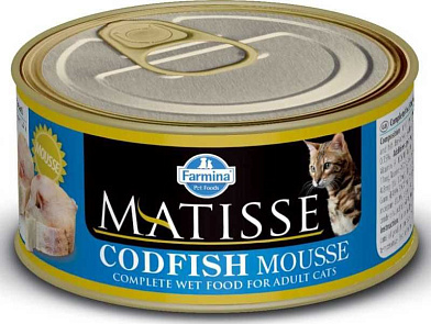 Farmina matisse консервы для кошек с треской (мусс)