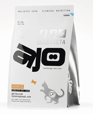 AJO Vet Dieta Hepatic Сухой корм для кошек при хронической печеночной недостаточности
