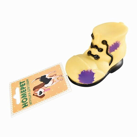 Купить homepet игрушка для собак ботинок с пищалкой винил