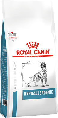 Royal Canin hypoallergenic сухой корм для взрослых собак всех пород с пищевой аллергией или непереносимостью
