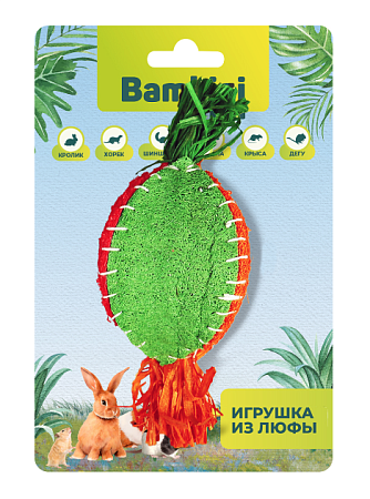 Купить bambini pets Игрушка для грызунов "Репка" из люфы