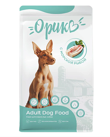 Купить Орико сухой корм для взрослых собак всех пород с морской рыбой