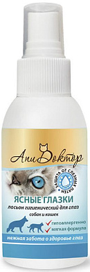 Pchelodar Апидоктор "Ясные глазки" лосьон для очищения области вокруг глаз у собак и кошек