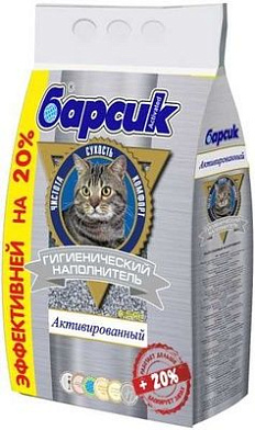 Барсик наполнитель для кошек впитывающий “Активированный”