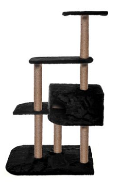 Trixie Домик-когтеточка для кошек New, черный