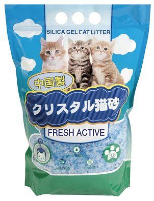 Dr. Alex hakase arekkusu Cristals Fresh Active наполнитель для кошек силикагель с гранулами, морской бриз