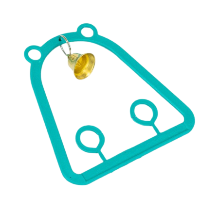 Купить homepet игрушка для птиц качели с колокольчиком бирюзовые