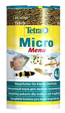 Tetra Micro Menu корм для всех видов мелких рыб